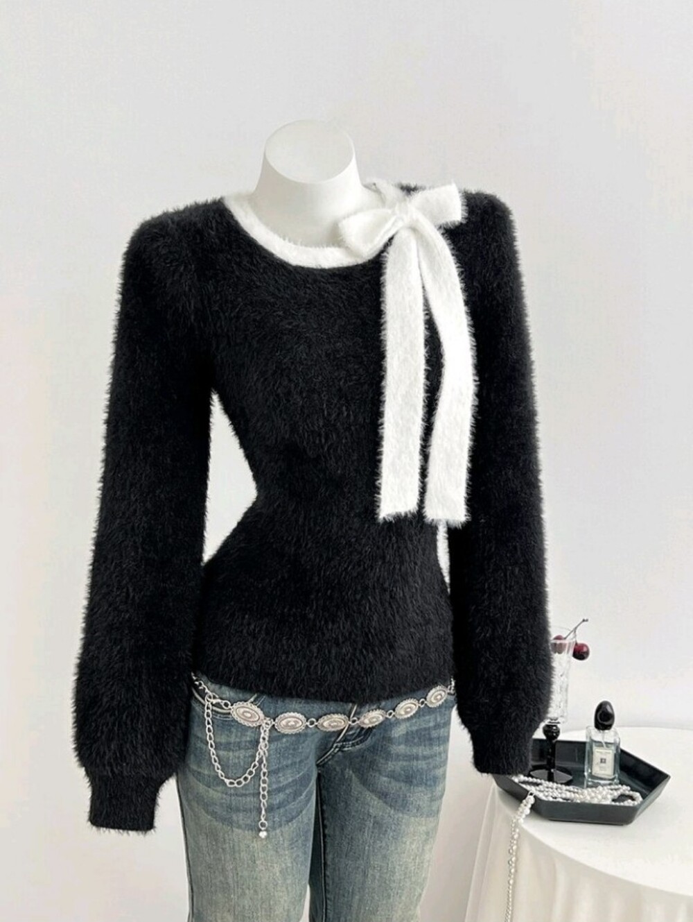 Women's Autumn/Winter Fashion Minimalist Versatile Daily Date Photo Slim - Picture 4 of 5